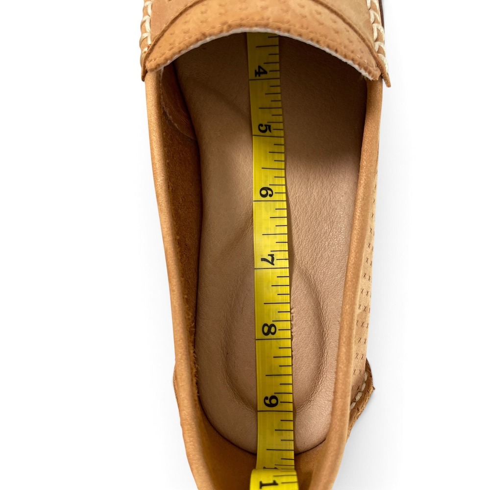 Sperry Seaport Penny Loafer Womens 7 Tan Leather Preppy Coastal Academia Style - Picture 15 of 16